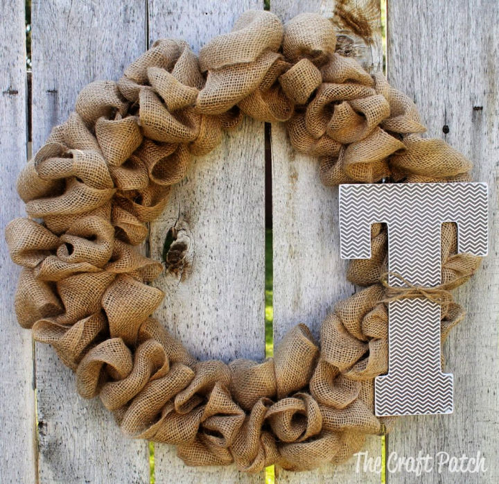 How To Make A Burlap Wreath Different Ways Blitsy