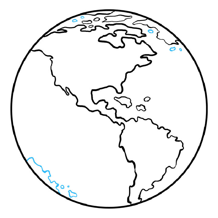 Easy Earth Drawing Ideas How To Draw Earth Blitsy