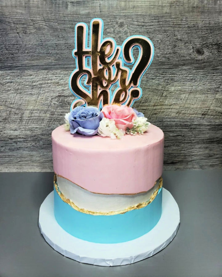 25 Unique Gender Reveal Cake Ideas Blitsy