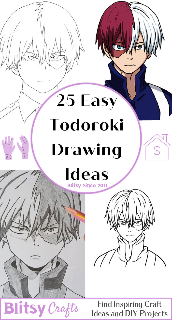 Easy Todoroki Drawing Ideas How To Draw Todoroki