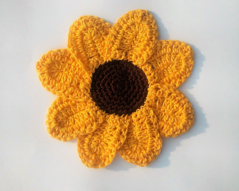 Free Crochet Sunflower Patterns Easy Pdf Pattern