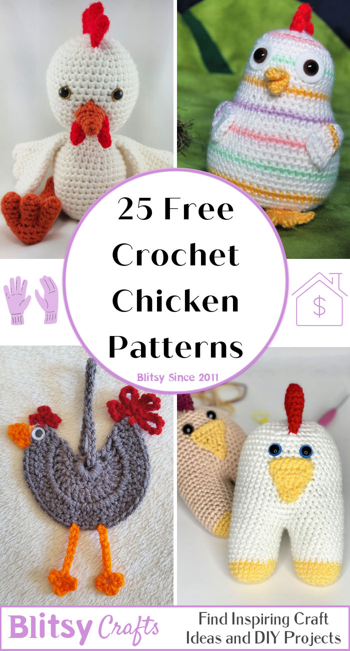 25 Free Crochet Chicken Patterns PDF Pattern Blitsy