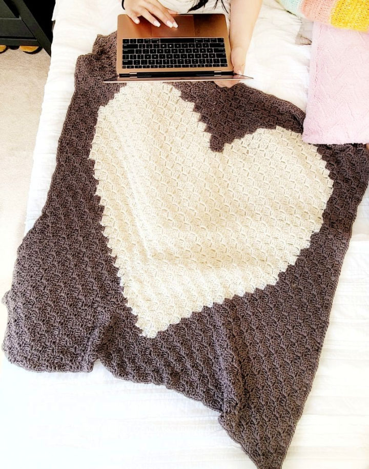 25 Free Crochet Heart Blanket Patterns Blitsy