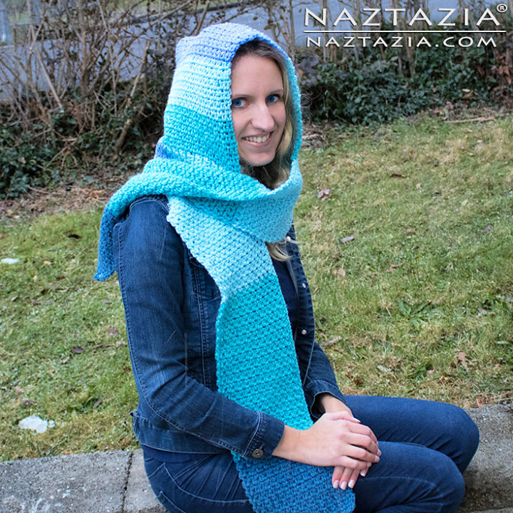 Free Crochet Hooded Scarf Patterns Blitsy