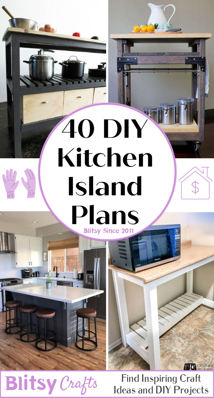 Diy Kitchen Island Free Plans Blitsy