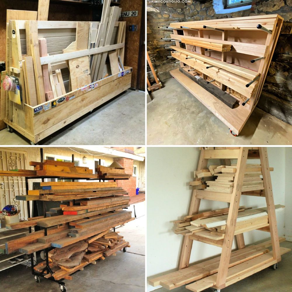 DIY Lumber Rack 25 Free Plans Blitsy