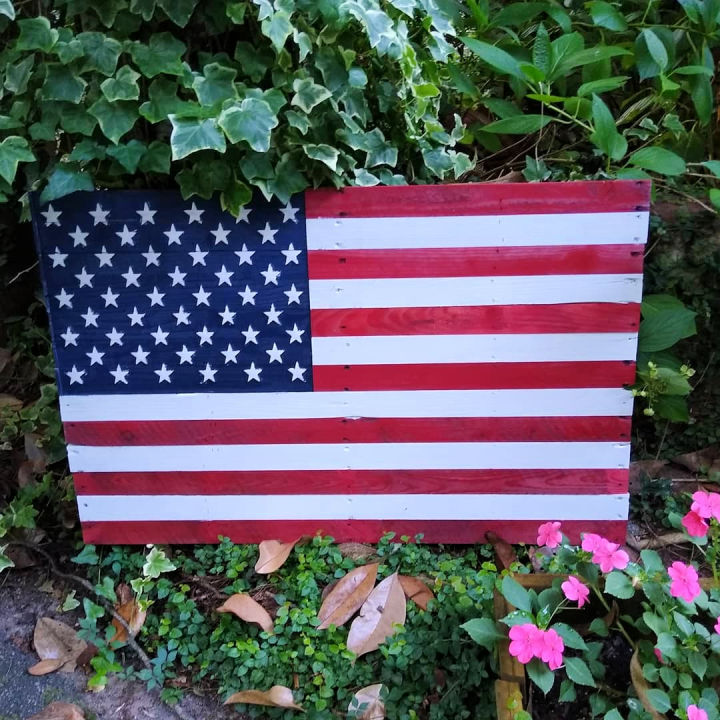 Diy Wood Pallet Flag Ideas Pallet American Flag Blitsy