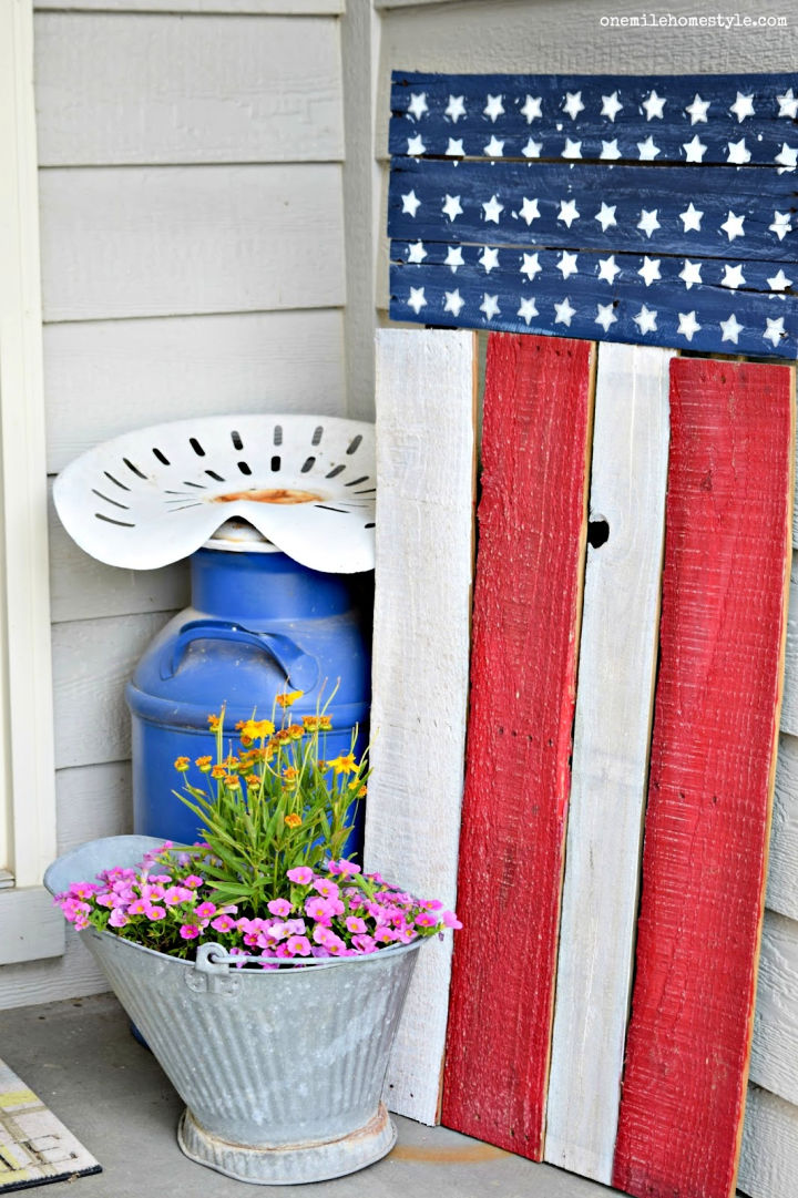 Diy Wood Pallet Flag Ideas Pallet American Flag Blitsy