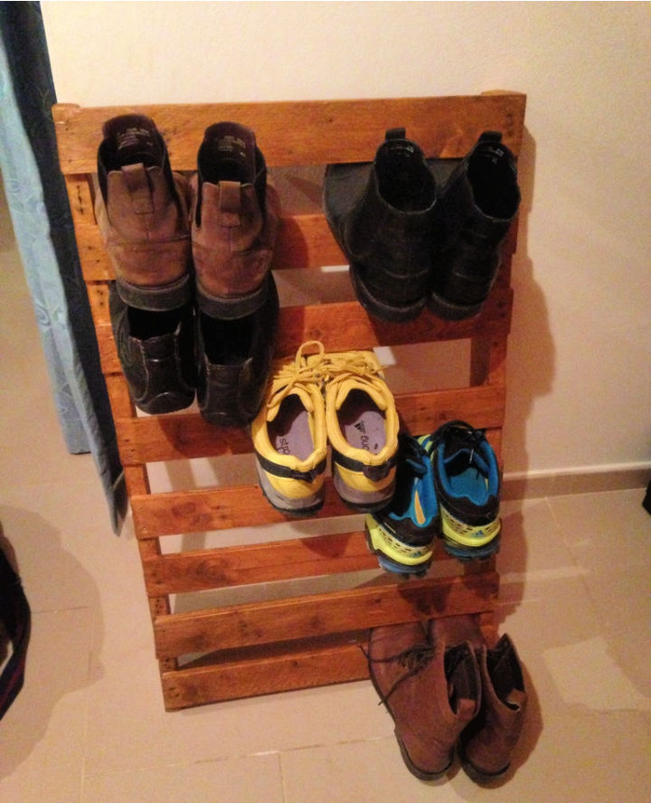 25 Wooden Pallet Shoe Rack Ideas And Plans Blitsy