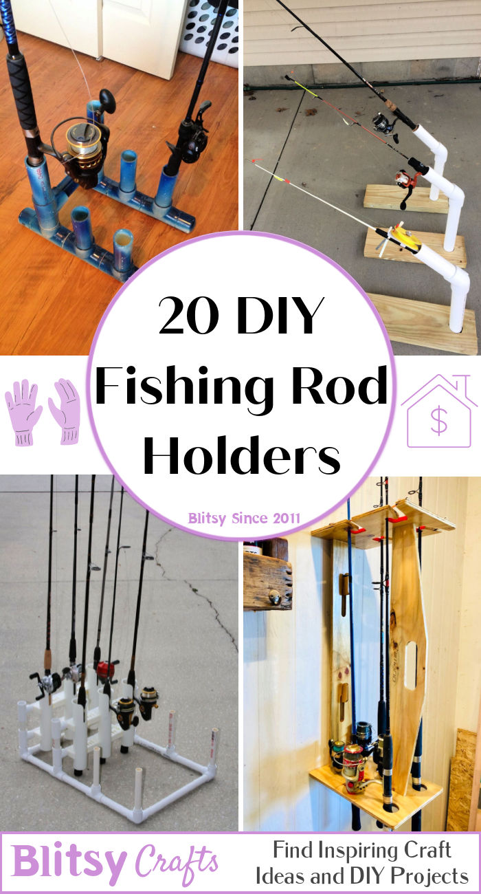 DIY Fishing Rod Holder (20 Ways) - Blitsy