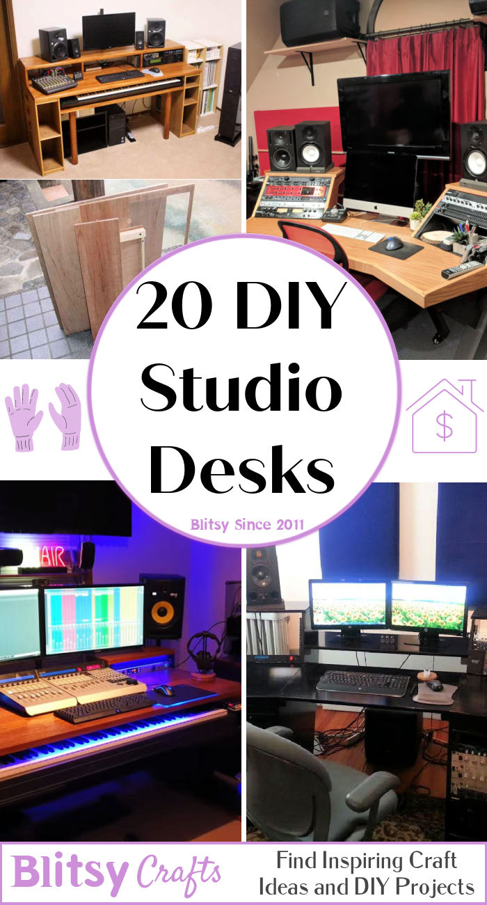 20 Functional DIY Studio Desk Plans and Ideas - Blitsy
