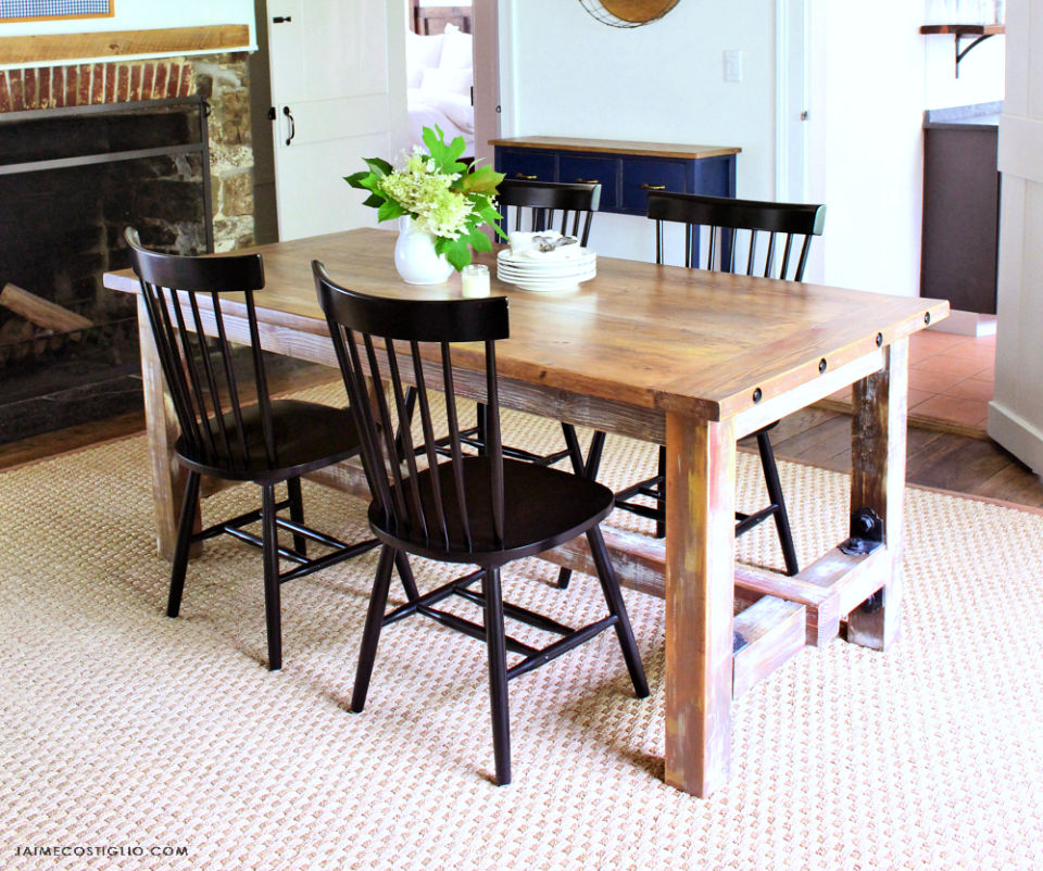 40 Free DIY Dining Table Plans Easy To Build - Blitsy