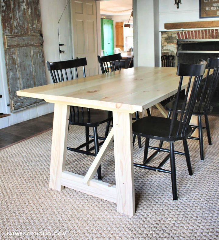 40 Free DIY Dining Table Plans Easy To Build Blitsy