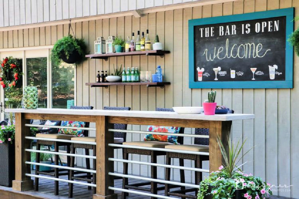 40 Diy Bar Plans To Build Blitsy