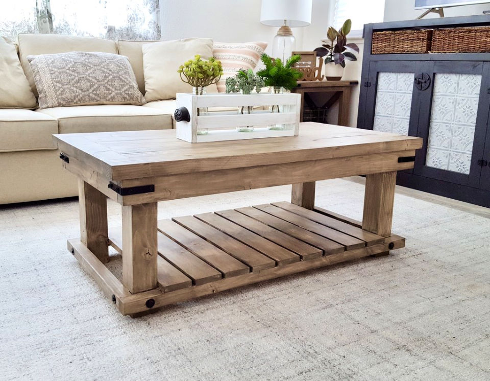 40 Free DIY Coffee Table Plans To Build in Low Budget - Blitsy