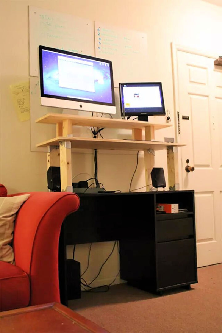 25 Homemade DIY Standing Desk Plans To Build Your Own Blitsy