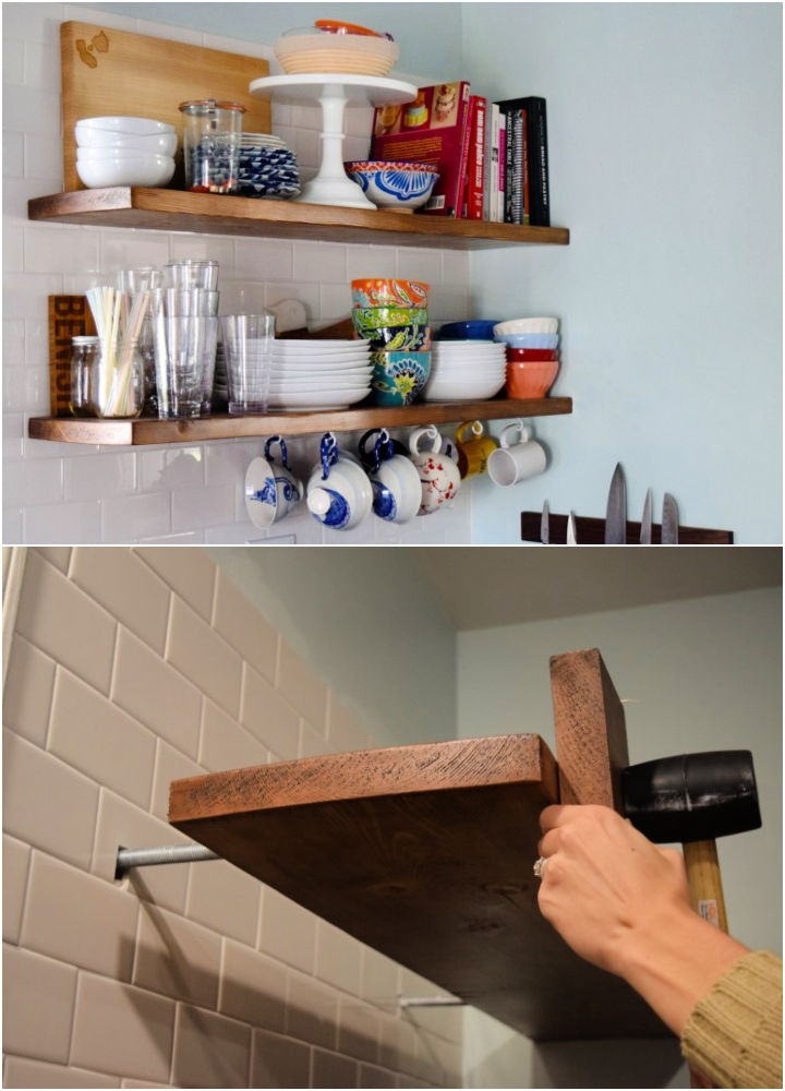 Easy DIY Floating Shelves (40 Ways) - Blitsy