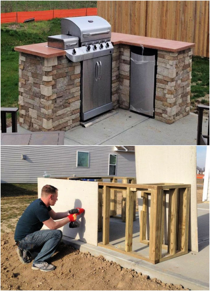 25 Free DIY Outdoor Kitchen Ideas (100% Free Plans) - Blitsy