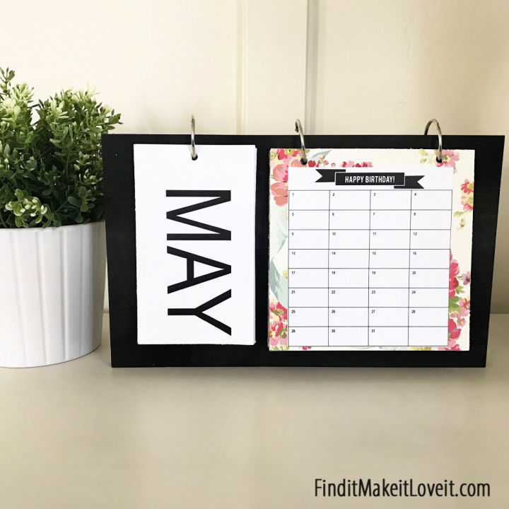 25 Easy DIY Calendar Ideas To Make Your Own - Blitsy