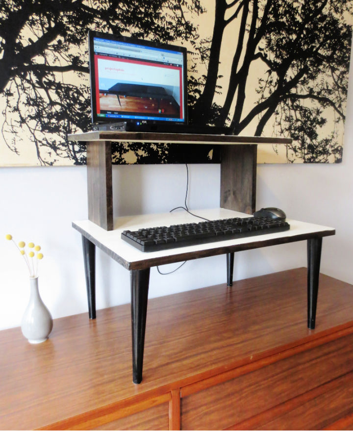 25 Homemade DIY Standing Desk Plans To Build Your Own - Blitsy