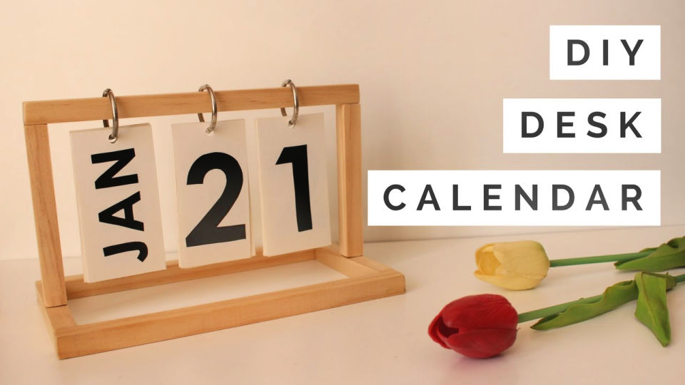 25 Easy DIY Calendar Ideas To Make Your Own - Blitsy