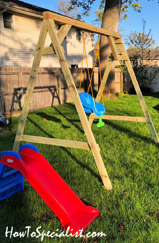25 Free DIY Swing Set Plans with a Material List - Blitsy