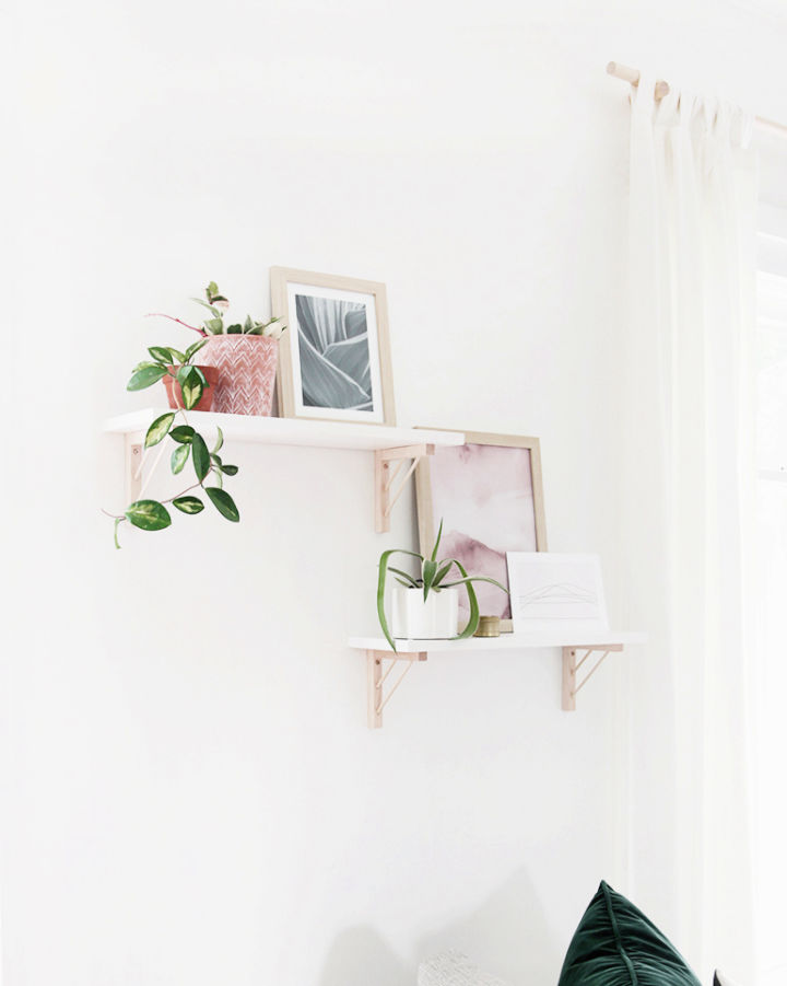 Cheap DIY Shelf Brackets (15 Ways) - Blitsy