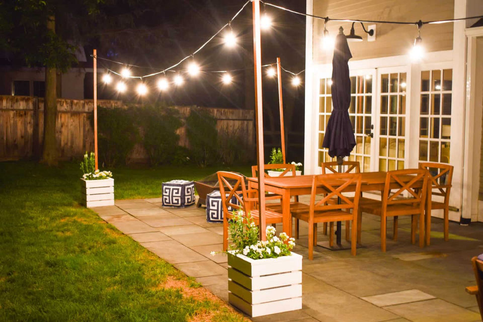 30 Outdoor String Light Ideas for Backyard and Patio Blitsy