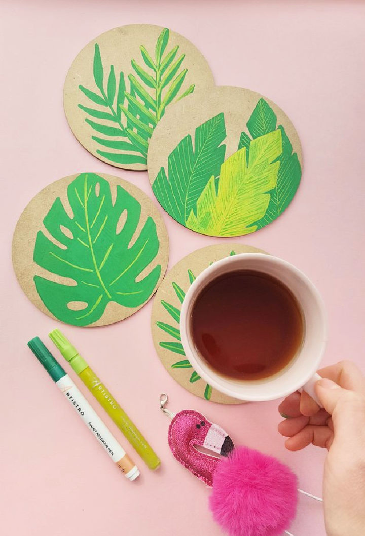 40 Homemade DIY Coasters Easy DIY Coaster Ideas Blitsy