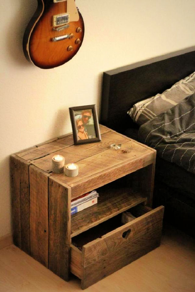 25 Cheap DIY Bedside Table Plans and Ideas Blitsy
