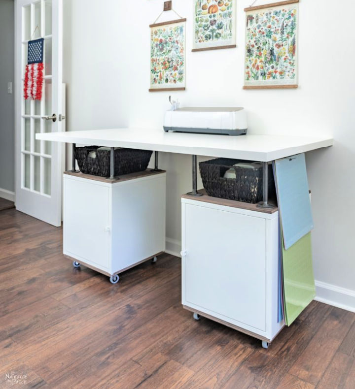 25 DIY Craft Table Ideas with Storage and Easy To Build Blitsy