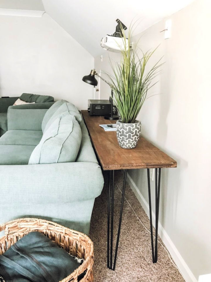 25 DIY Sofa Table Plans to Build your own Behind Couch Table