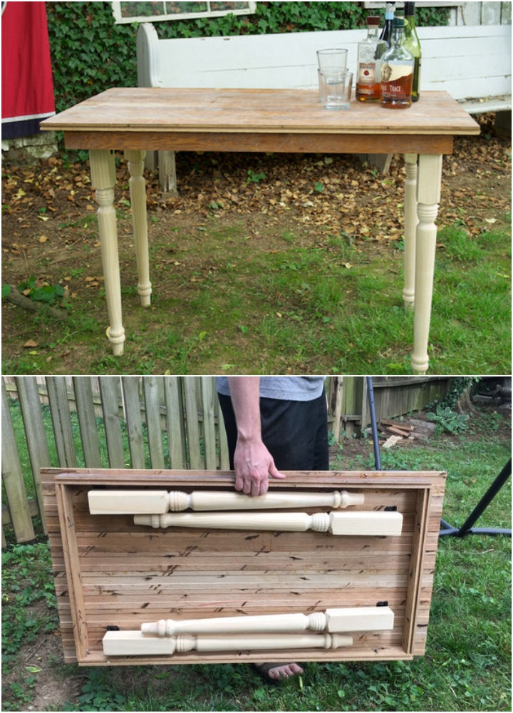 25 Cheap and Useful DIY Folding Table Plans To Save More Space