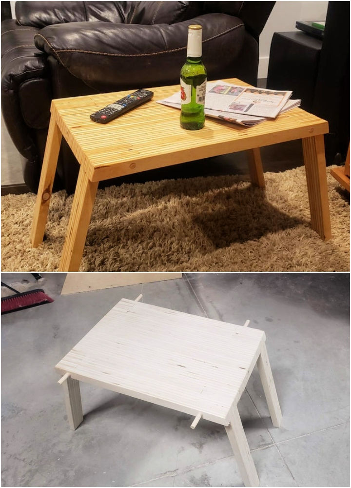 25 Cheap and Useful DIY Folding Table Plans To Save More Space