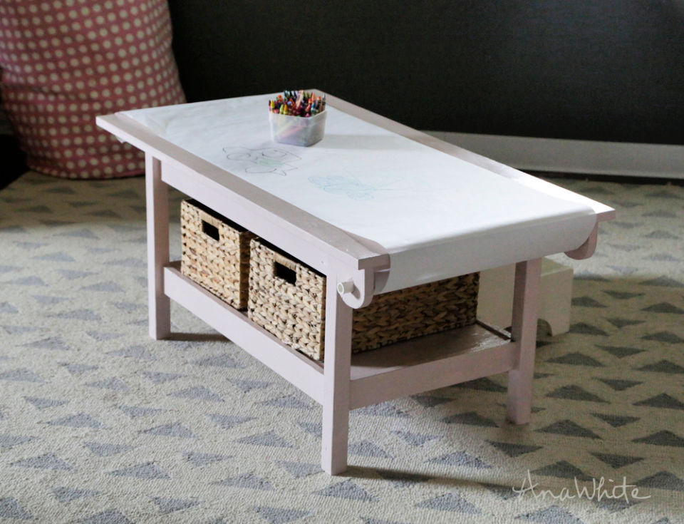 25 DIY Kids Table Plans with Chairs and Storage Option