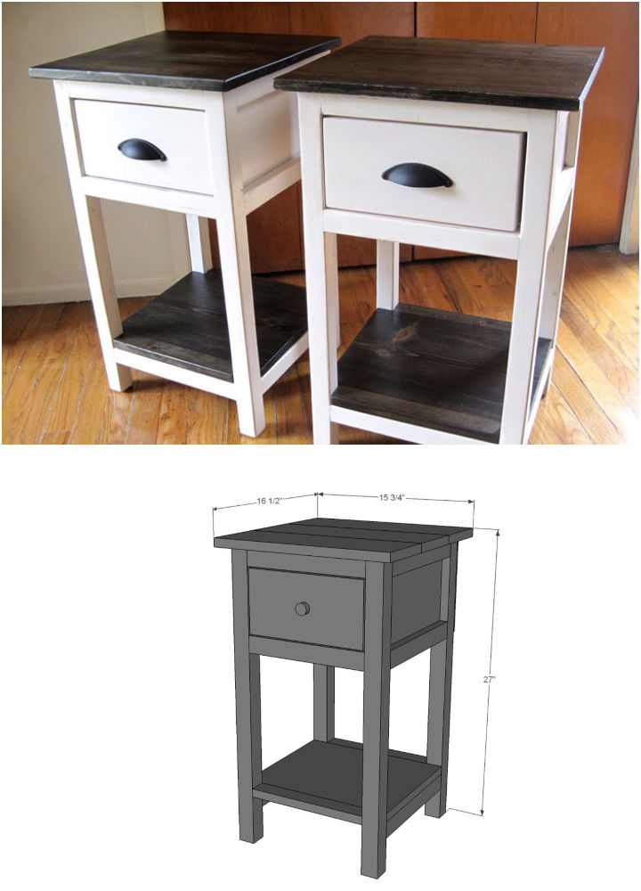 25 Cheap DIY Bedside Table Plans and Ideas Blitsy