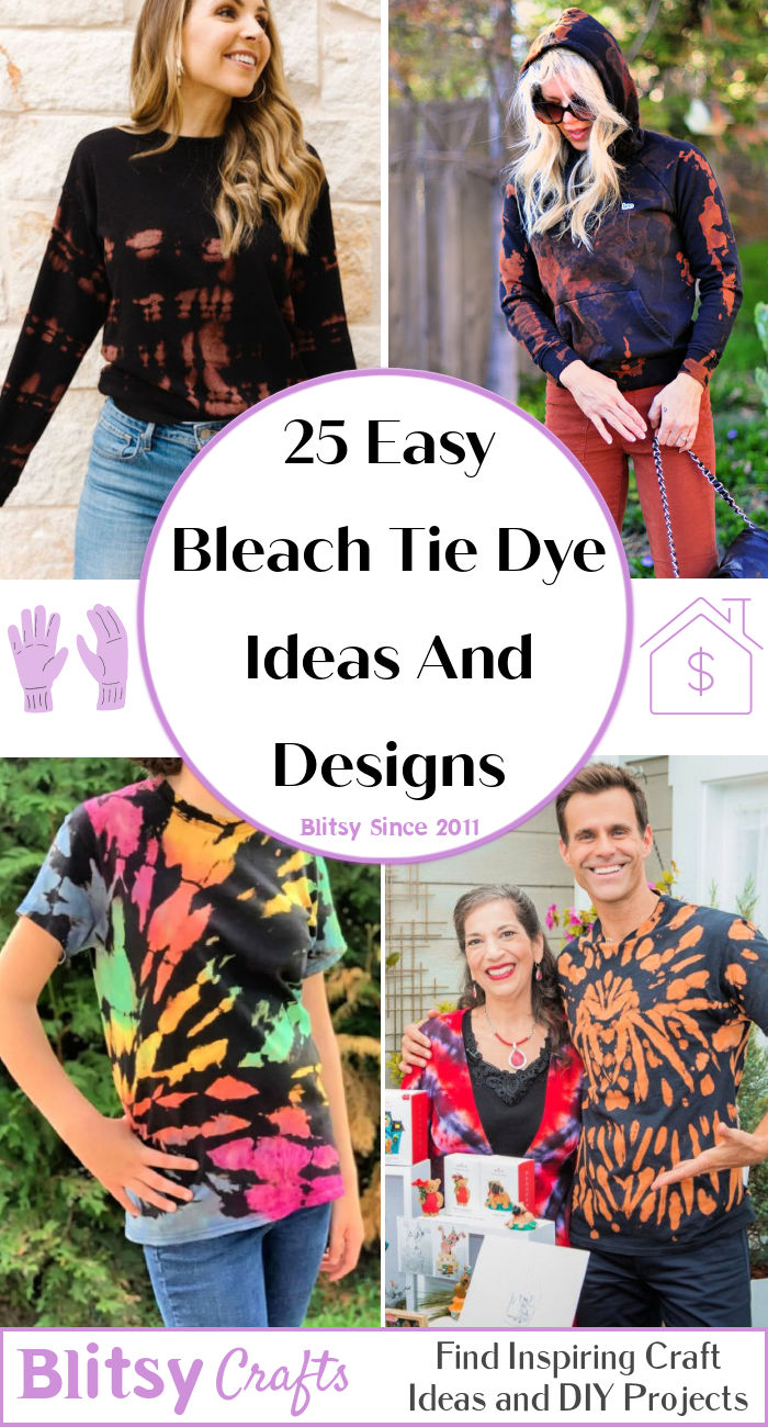 25 Bleach Tie Dye Patterns (How to Tie Dye With Bleach)