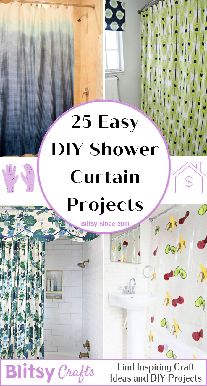 DIY Shower Curtain (25 Ideas) - Blitsy
