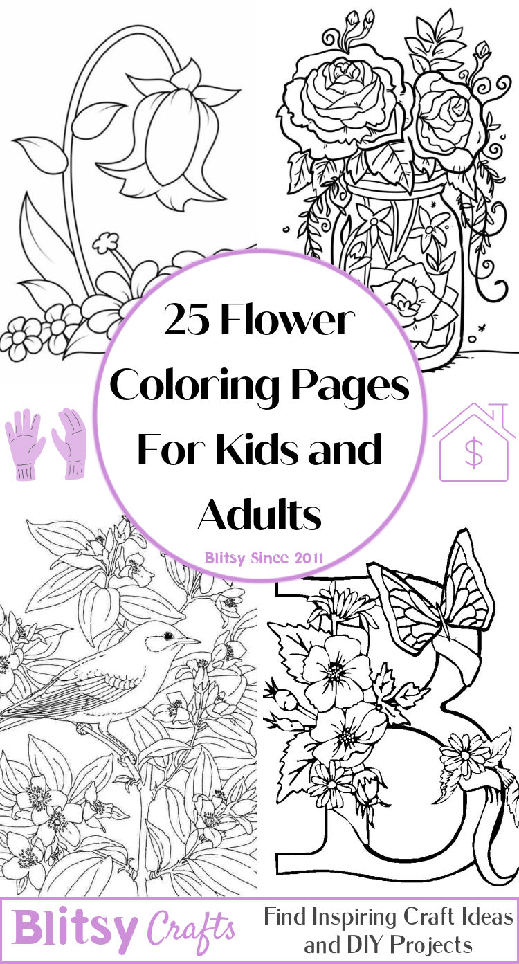 10 Captivating Flower Coloring Pages for Kids and Adults: Unleash Your Inner Artist