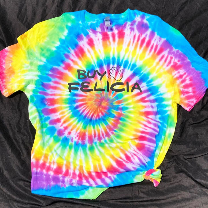 over the rainbow tie dye