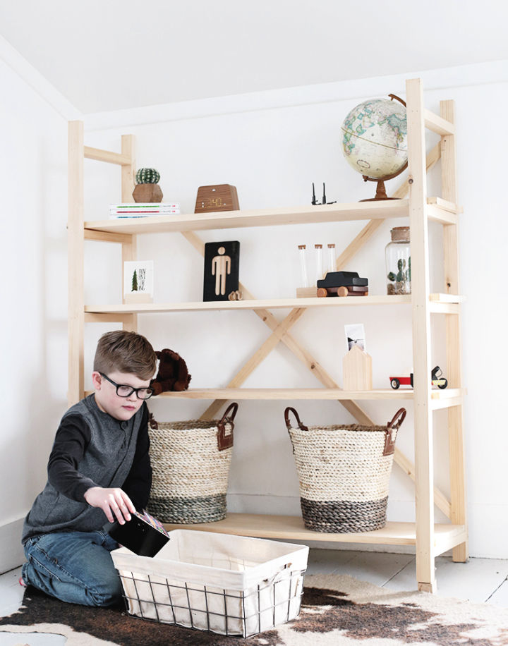 40 Free DIY Bookshelf Plans to Build - Blitsy