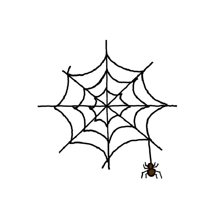 How To Draw A Corner Spider Web