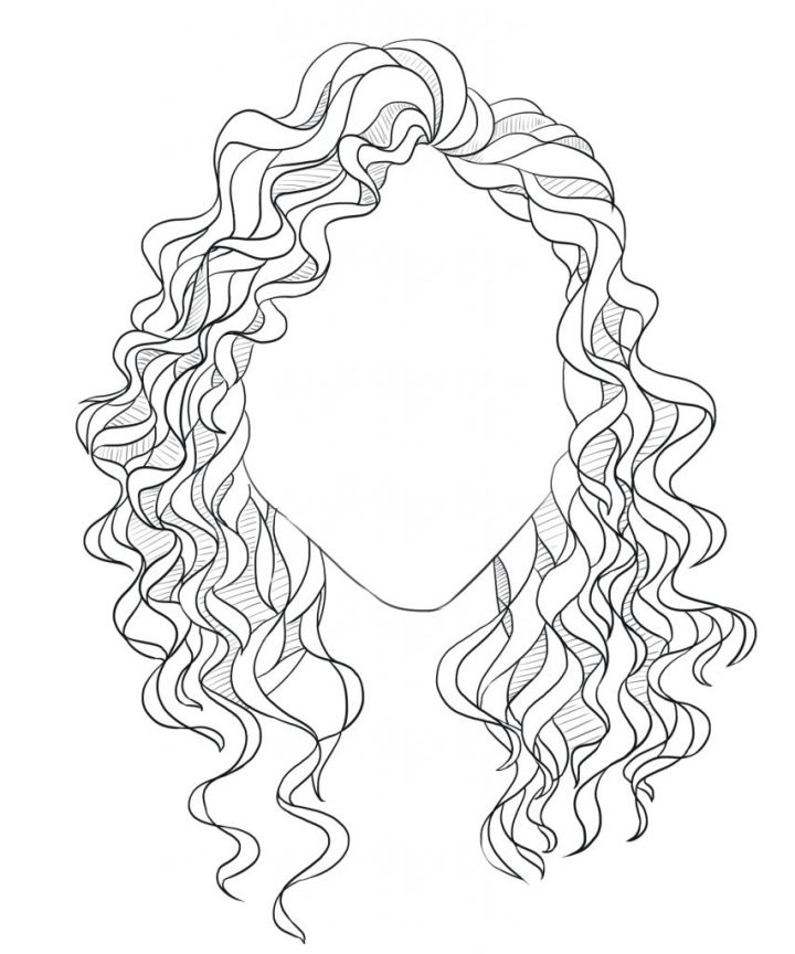 25 Easy Hair Drawing Ideas - How to Draw Hair - Blitsy