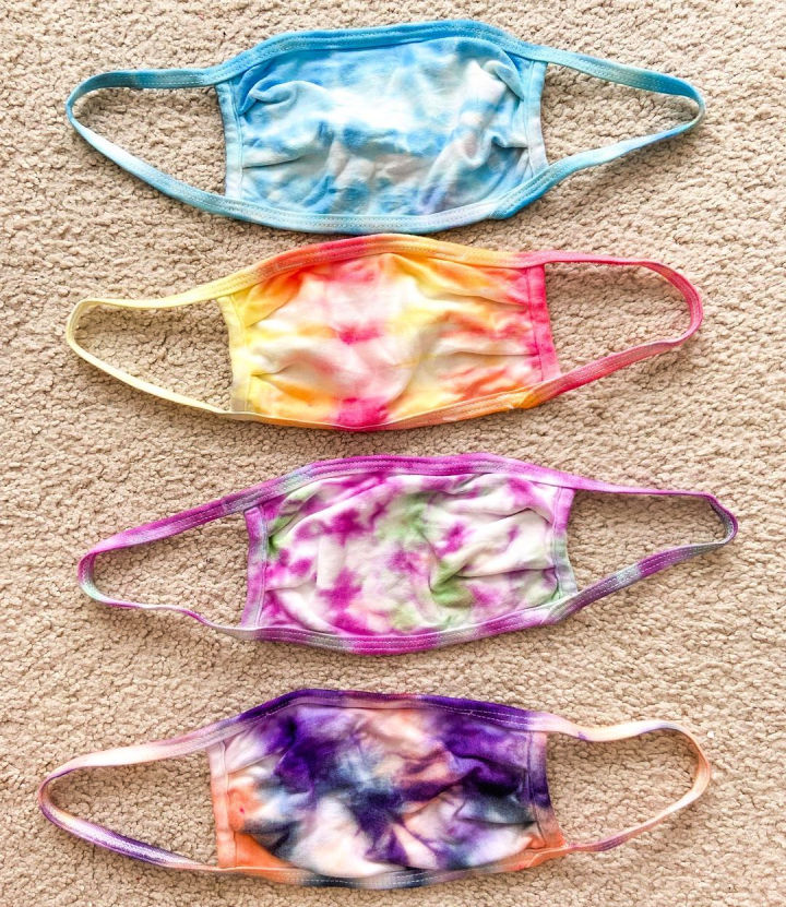 25 DIY Tie Dye Face Mask Patterns (Learn Step by Step)