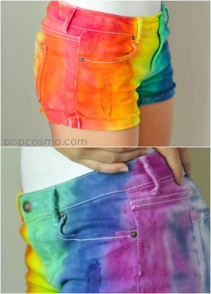 How to Tie Dye Shorts 25 Ways to Tie Dye Shorts