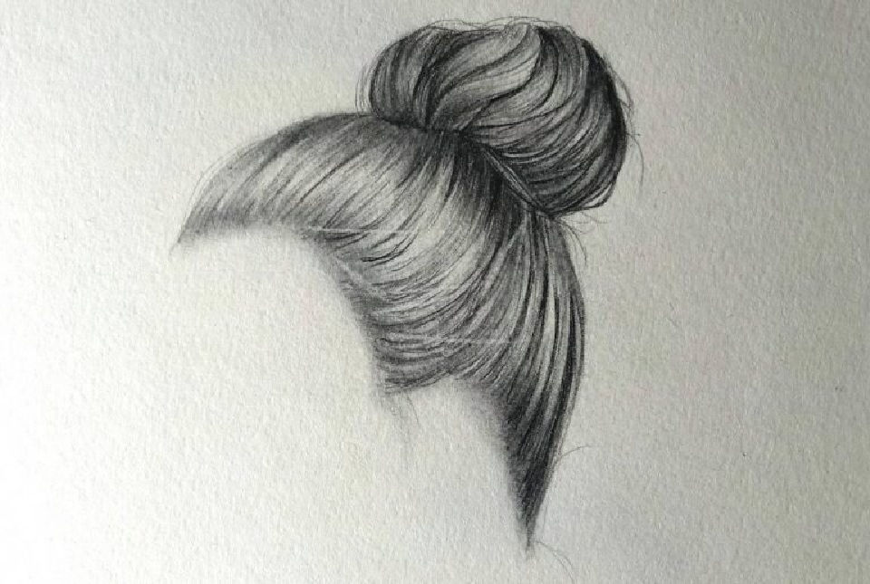 25 Easy Hair Drawing Ideas - How to Draw Hair - Blitsy