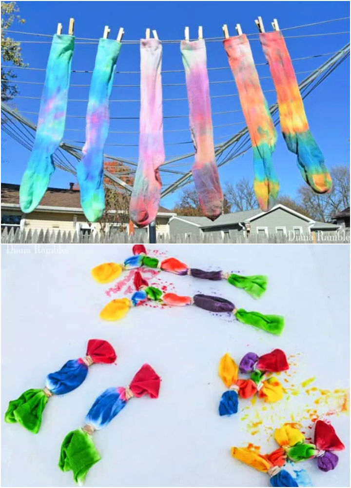 25 Easy Tie Dye Sock Patterns How to Tie Dye Socks