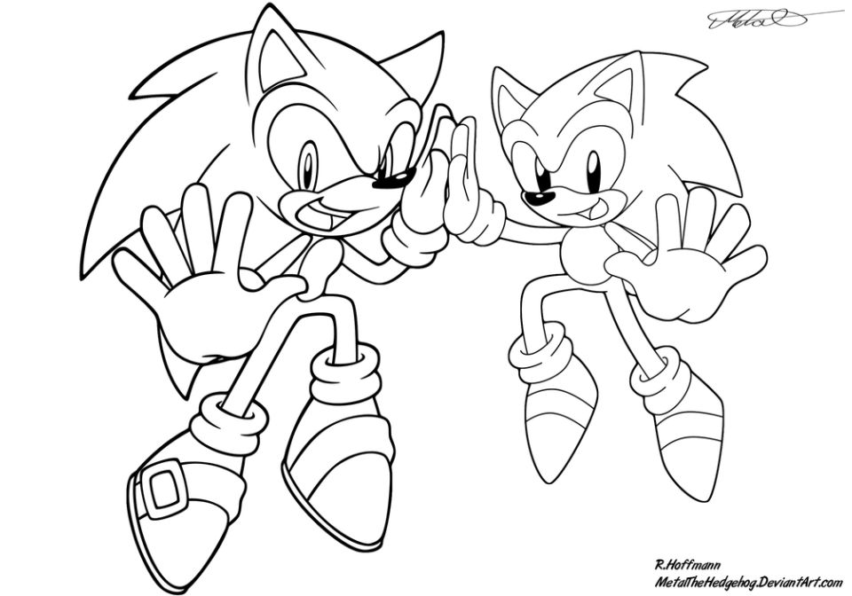 25 Free Sonic Coloring Pages for Kids and Adults