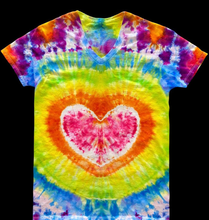 25 Heart Tie Dye Patterns How To Heart Tie Dye Shirt 