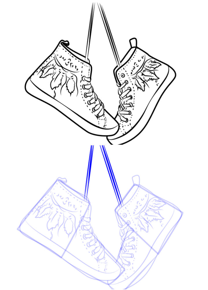 25 Easy Shoes Drawing Ideas - How to Draw a Shoe